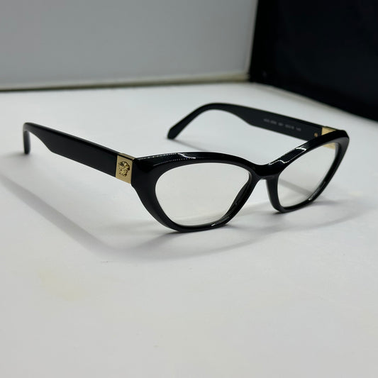 Versace Women's Eyeglasses 3356 GB Cat Eye 53-16-140 – Designer Frame
