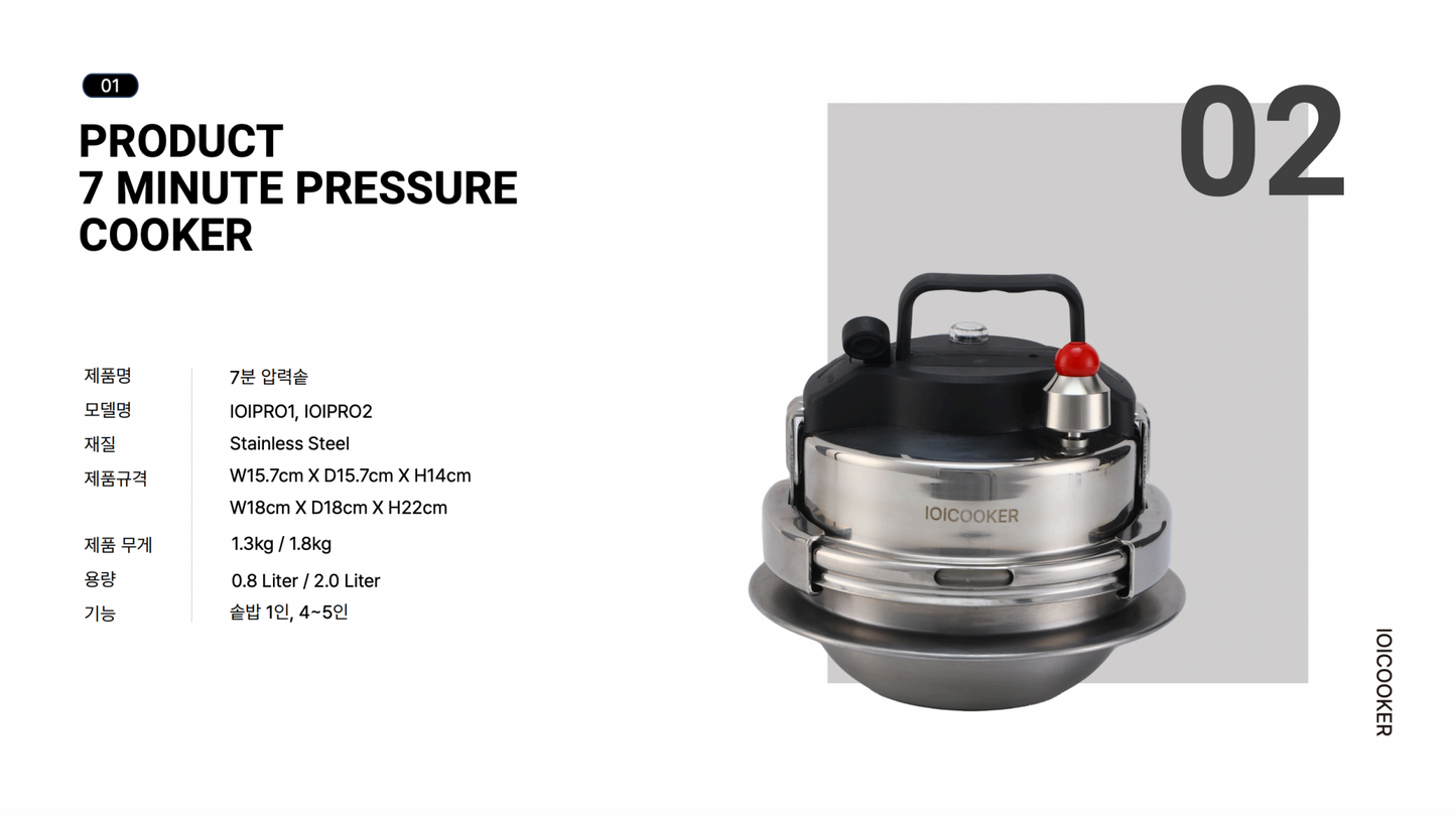 Commercial 7 Minute Pressure Cooker - Small