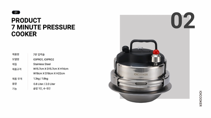 Commercial 7 Minute Pressure Cooker - Small