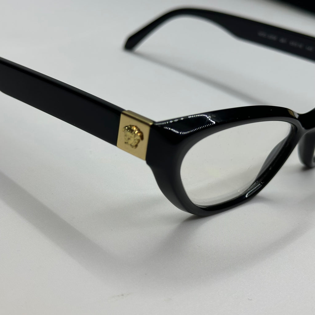 Versace Women's Eyeglasses 3356 GB Cat Eye 53-16-140 – Designer Frame