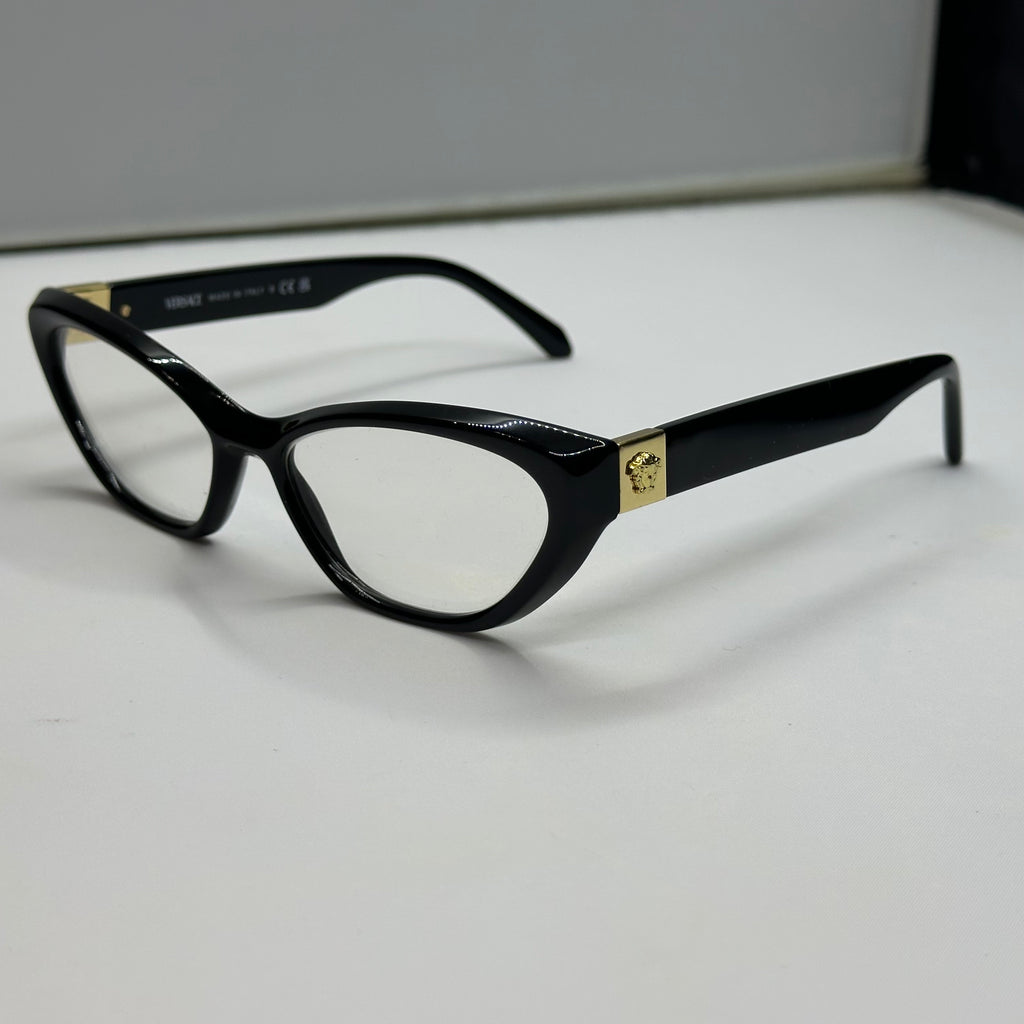Versace Women's Eyeglasses 3356 GB Cat Eye 53-16-140 – Designer Frame