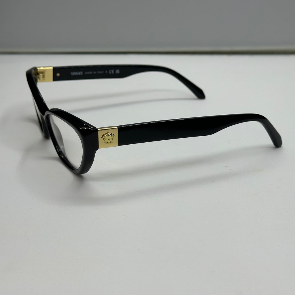 Versace Women's Eyeglasses 3356 GB Cat Eye 53-16-140 – Designer Frame